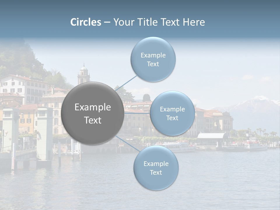 A Large Body Of Water With Houses On It PowerPoint Template