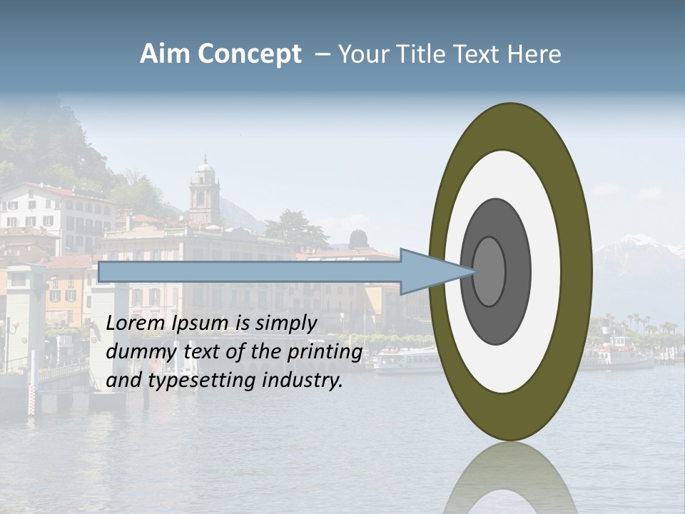 A Large Body Of Water With Houses On It PowerPoint Template