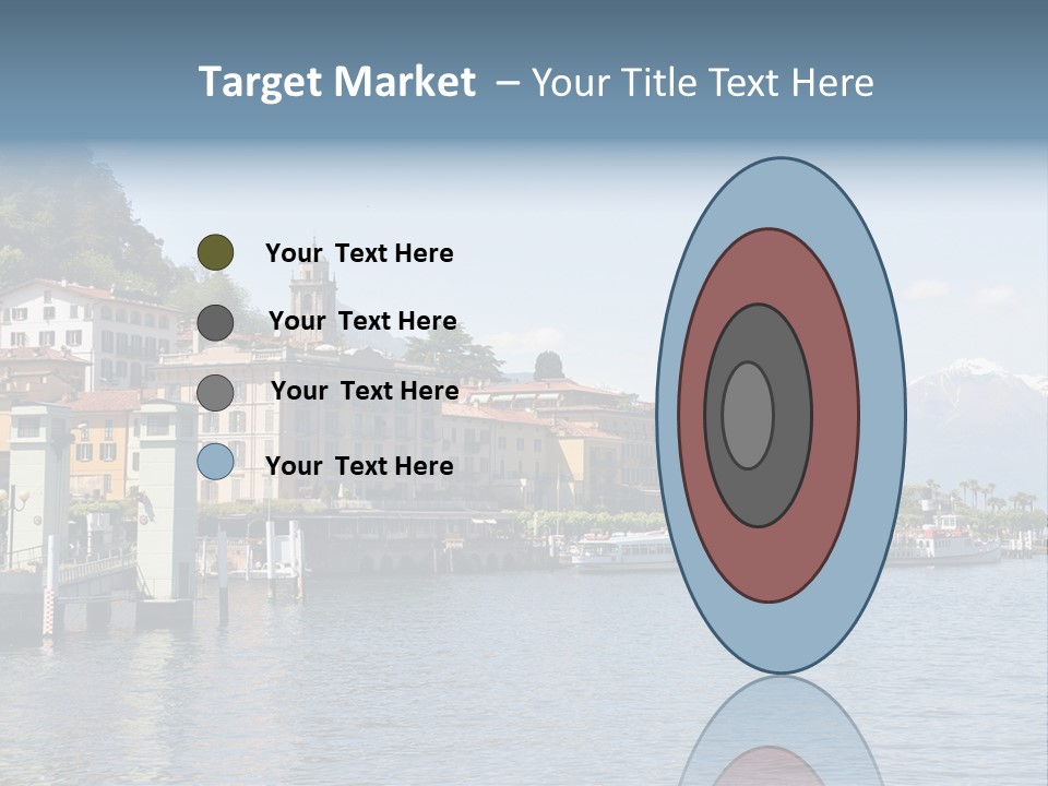 A Large Body Of Water With Houses On It PowerPoint Template