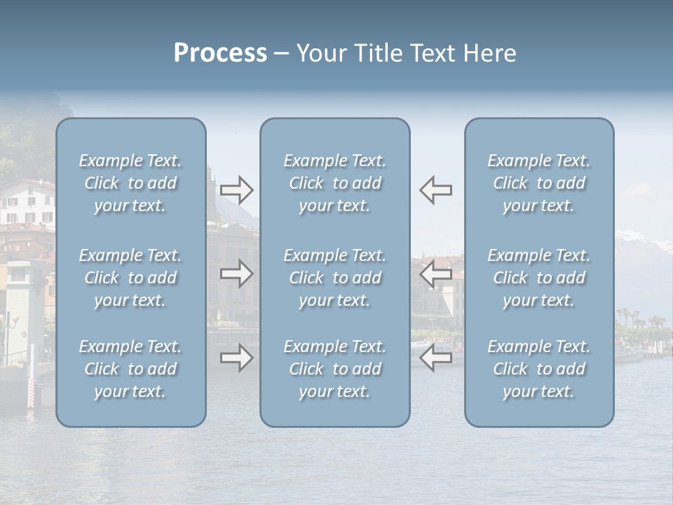 A Large Body Of Water With Houses On It PowerPoint Template