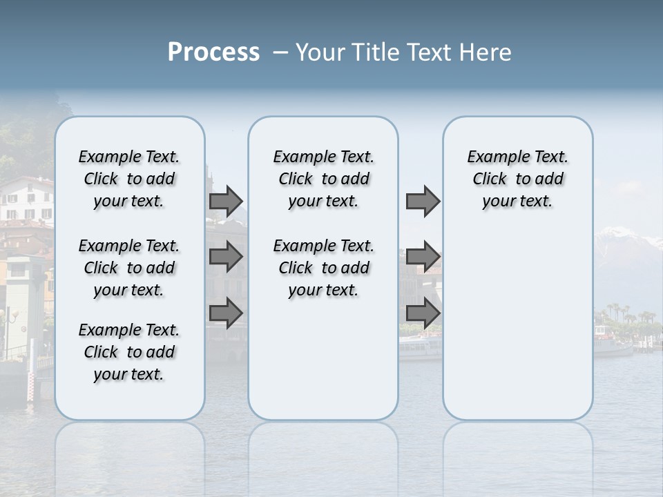 A Large Body Of Water With Houses On It PowerPoint Template
