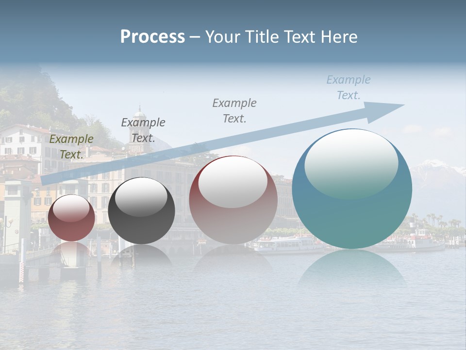 A Large Body Of Water With Houses On It PowerPoint Template