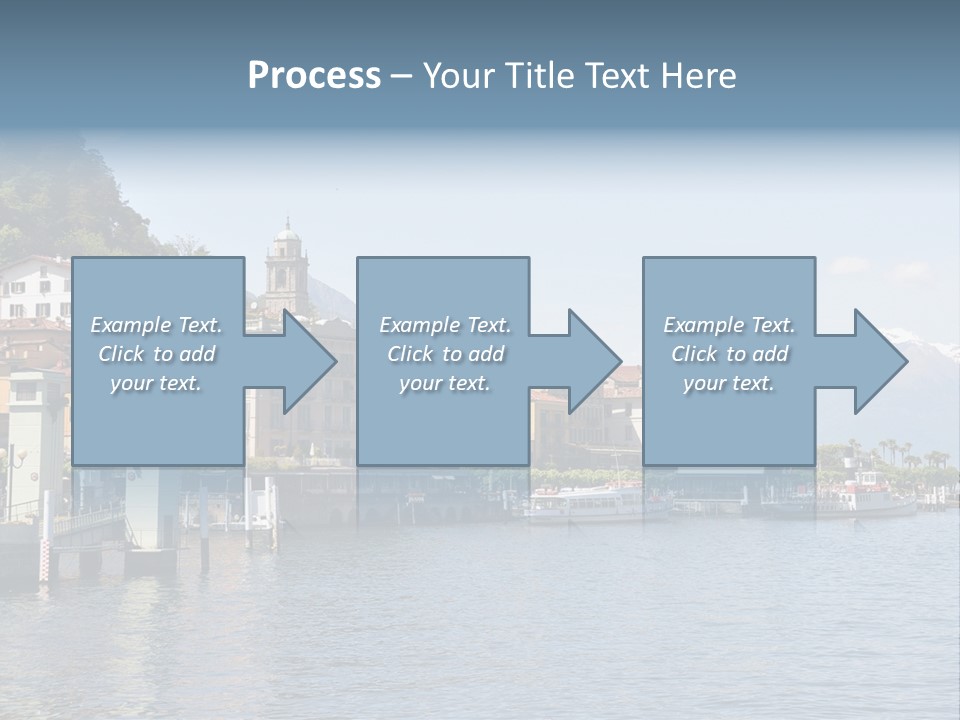 A Large Body Of Water With Houses On It PowerPoint Template