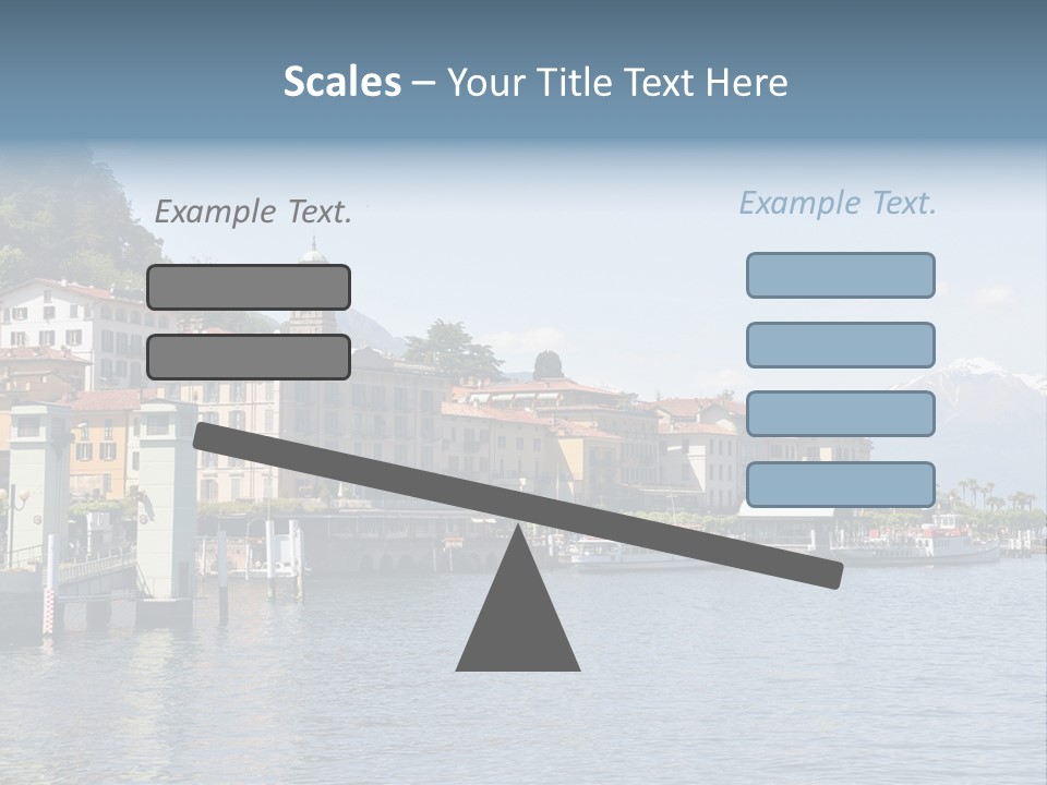 A Large Body Of Water With Houses On It PowerPoint Template