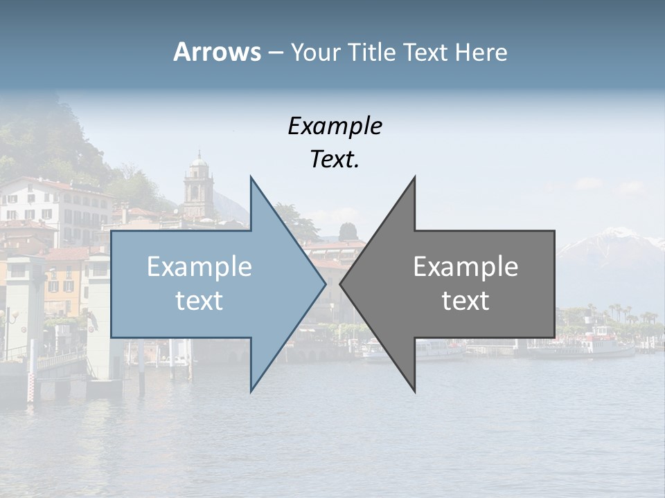 A Large Body Of Water With Houses On It PowerPoint Template