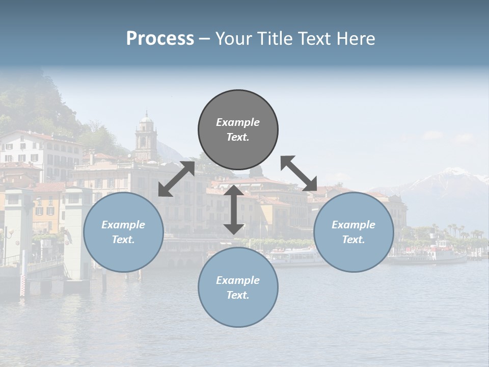 A Large Body Of Water With Houses On It PowerPoint Template