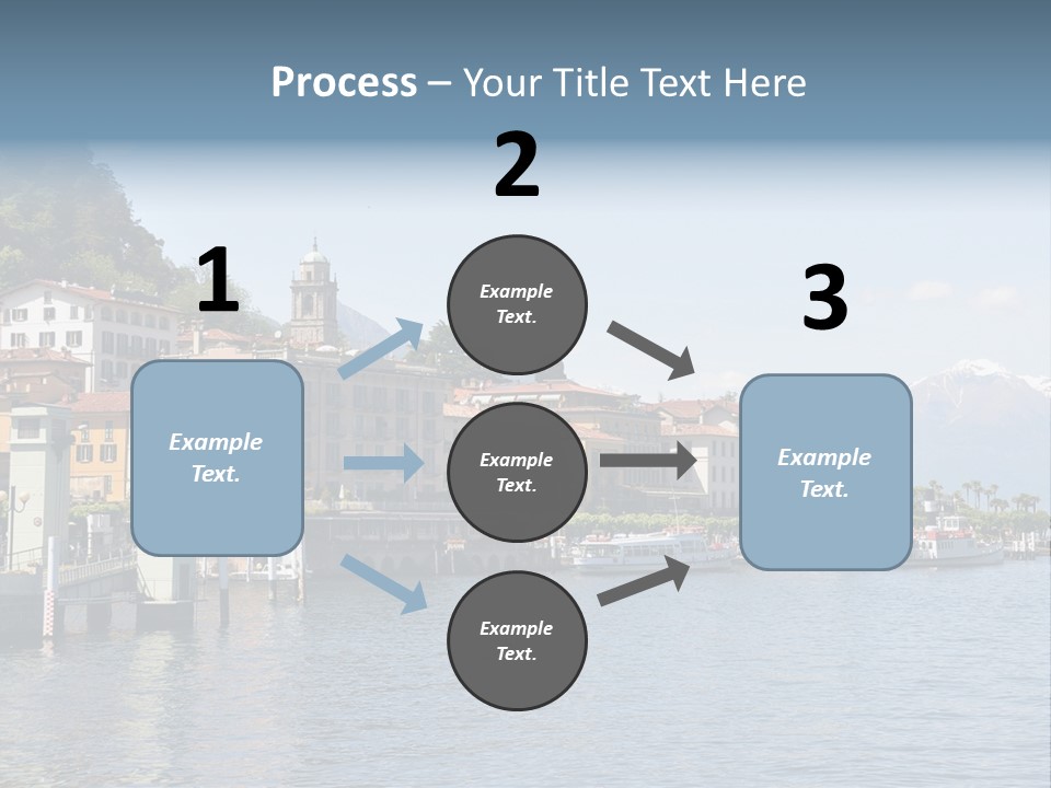 A Large Body Of Water With Houses On It PowerPoint Template