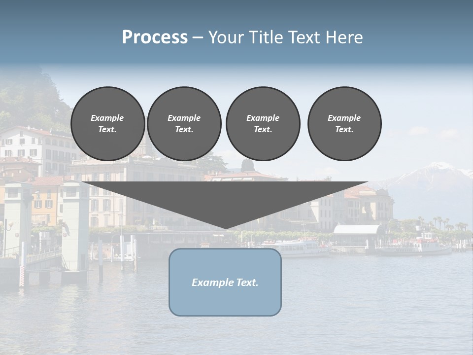 A Large Body Of Water With Houses On It PowerPoint Template
