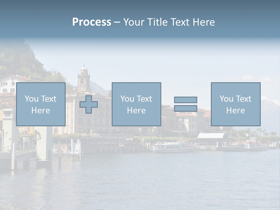 A Large Body Of Water With Houses On It PowerPoint Template
