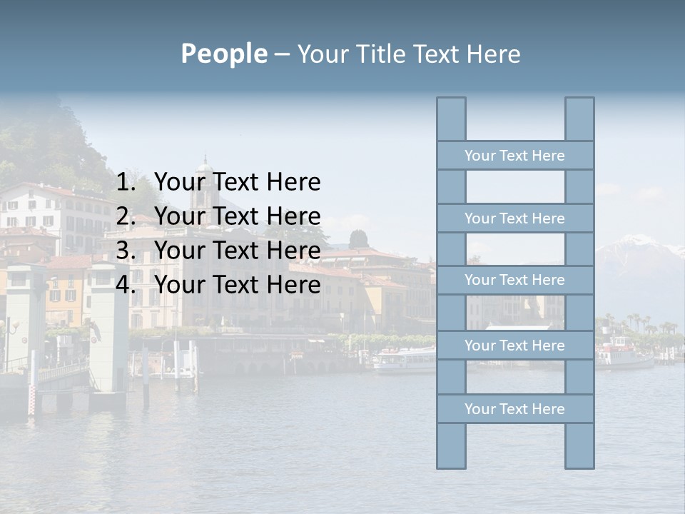 A Large Body Of Water With Houses On It PowerPoint Template