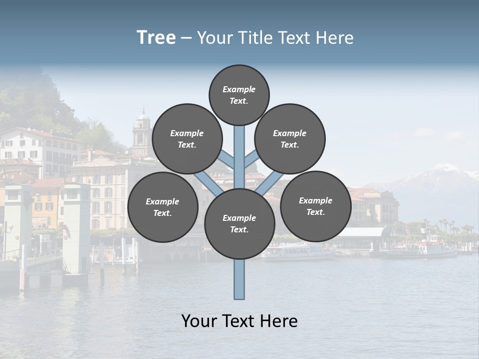 A Large Body Of Water With Houses On It PowerPoint Template