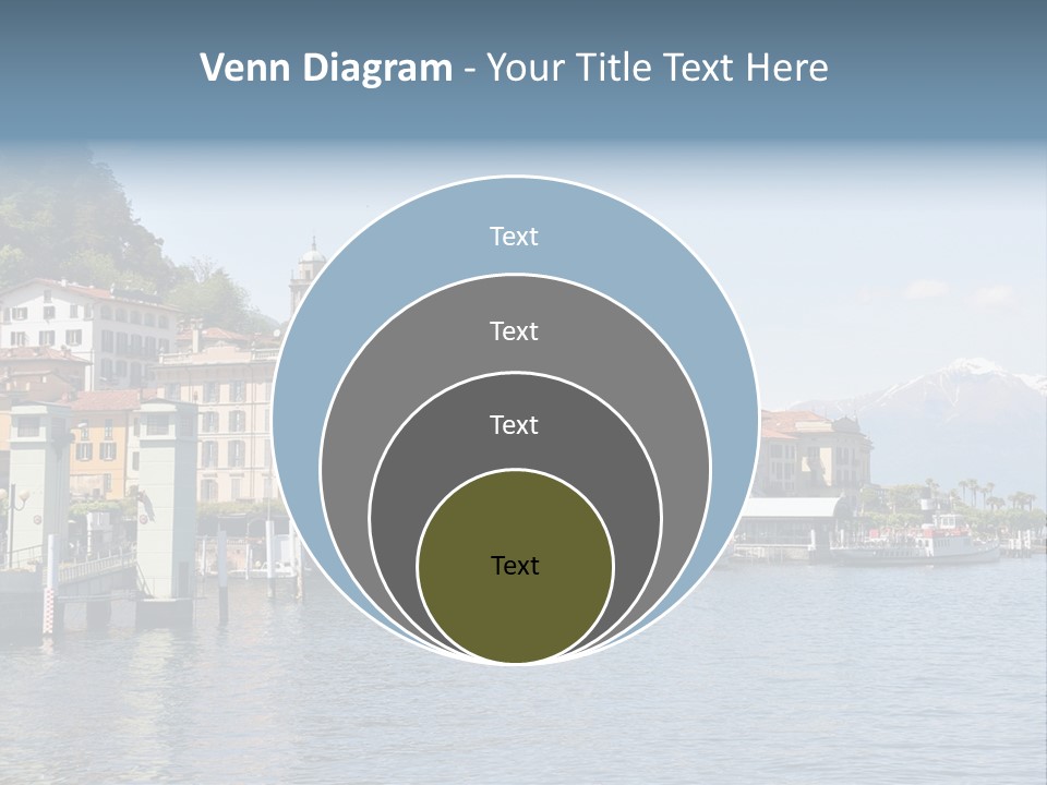 A Large Body Of Water With Houses On It PowerPoint Template