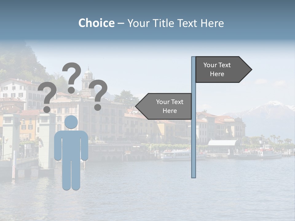 A Large Body Of Water With Houses On It PowerPoint Template
