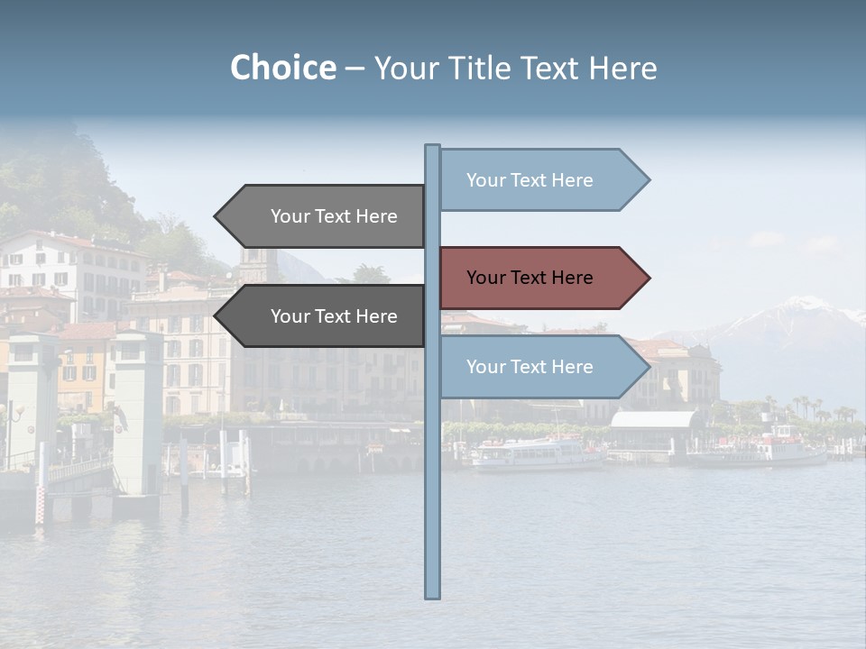 A Large Body Of Water With Houses On It PowerPoint Template