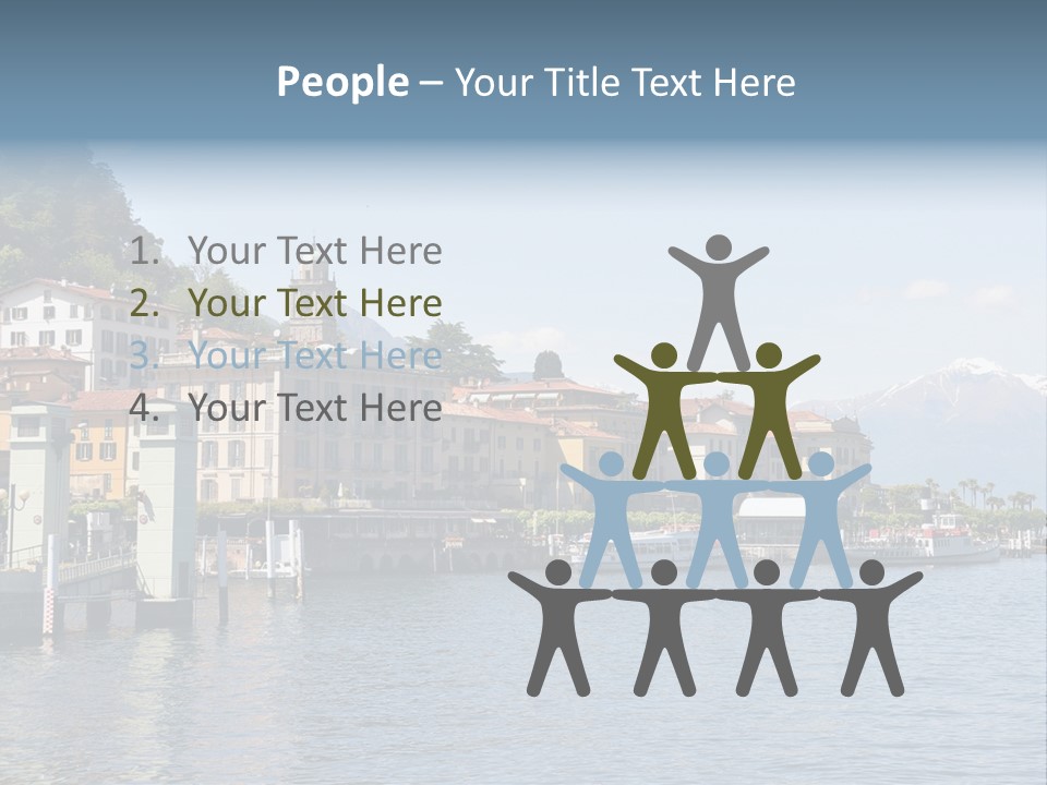 A Large Body Of Water With Houses On It PowerPoint Template