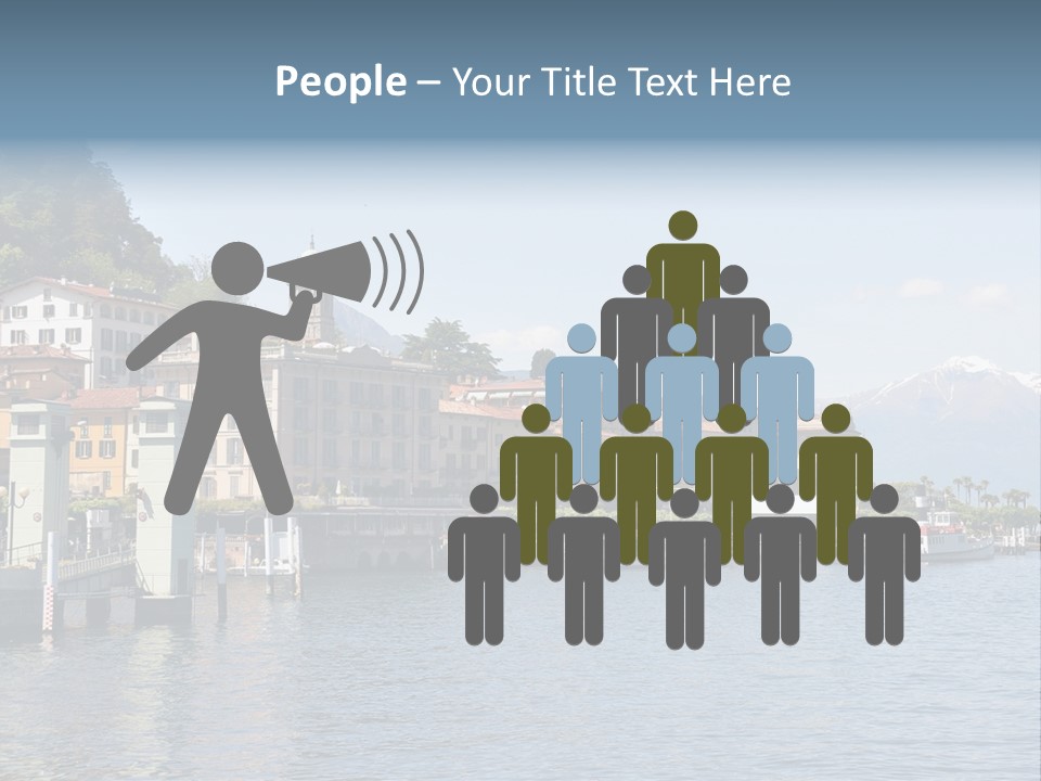 A Large Body Of Water With Houses On It PowerPoint Template