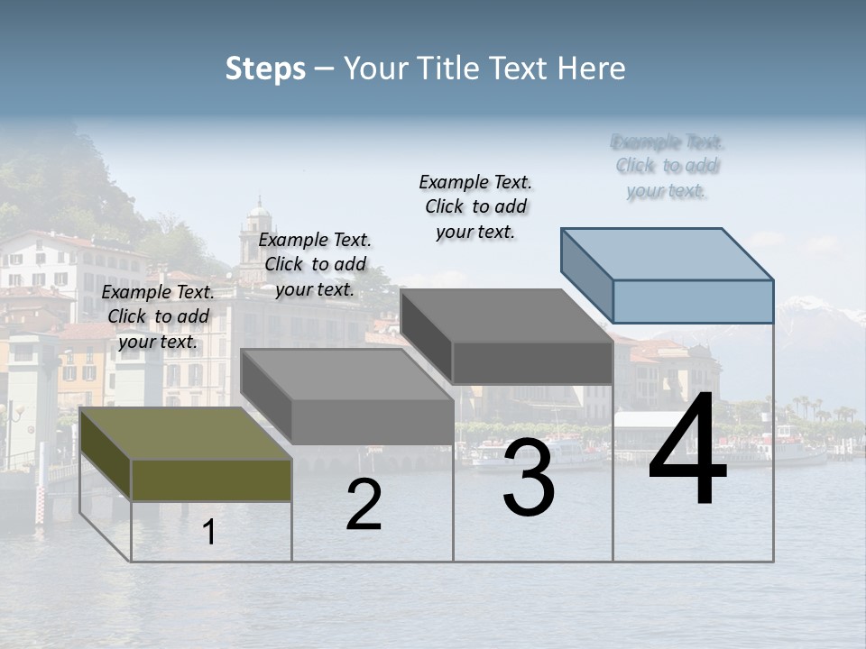 A Large Body Of Water With Houses On It PowerPoint Template