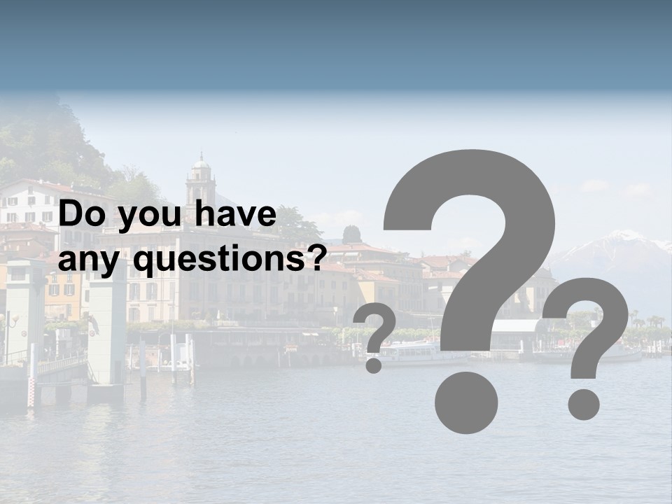 A Large Body Of Water With Houses On It PowerPoint Template