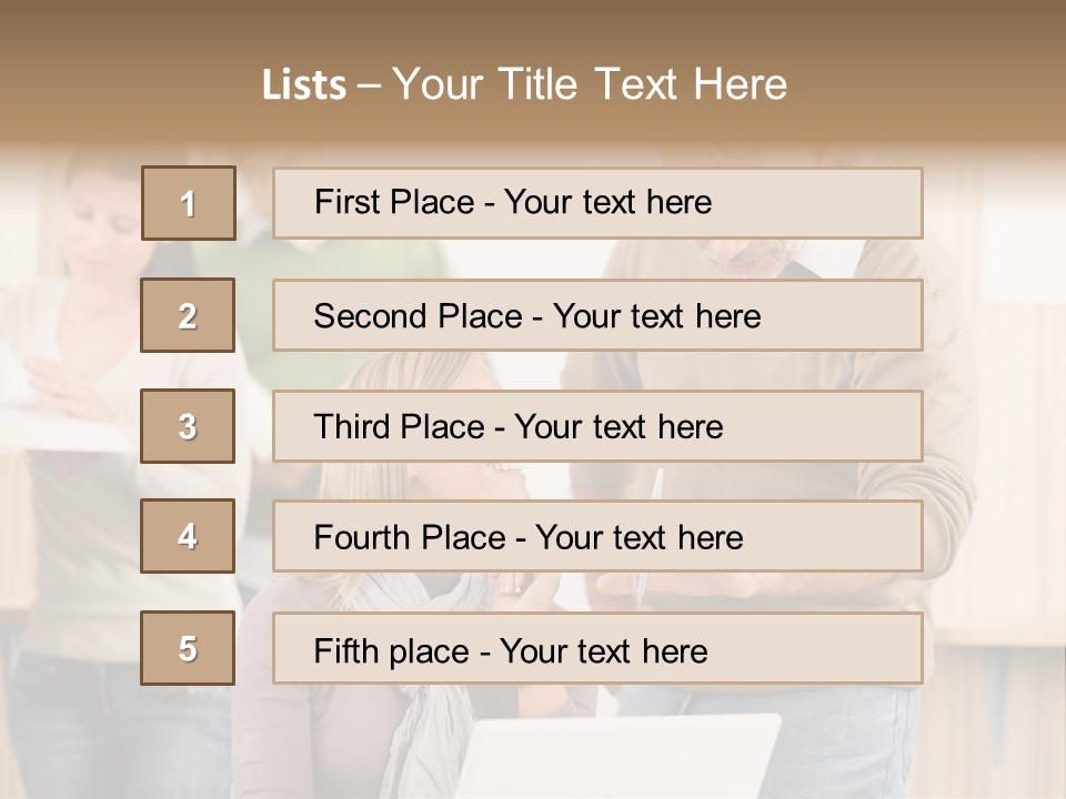 Jump Caucasian Couple PowerPoint Template