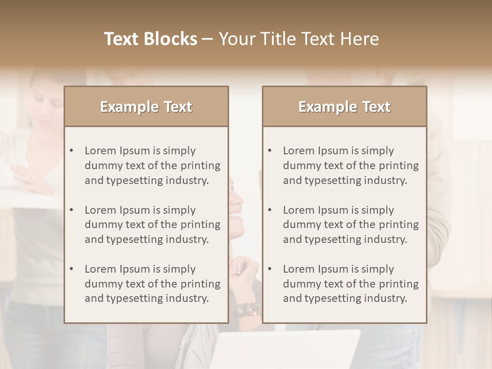 Jump Caucasian Couple PowerPoint Template