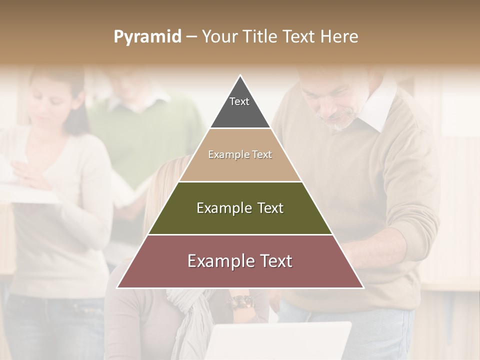 Jump Caucasian Couple PowerPoint Template