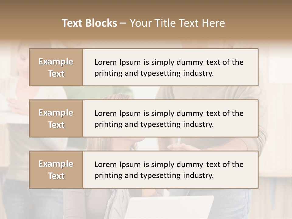Jump Caucasian Couple PowerPoint Template