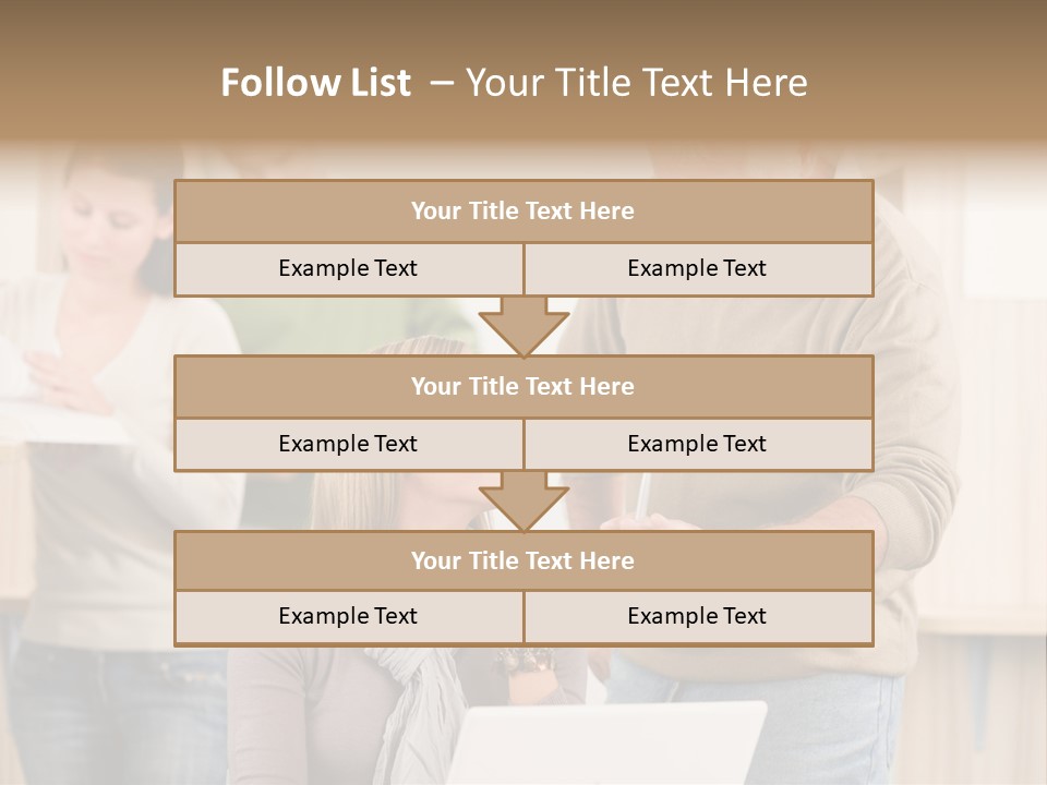 Jump Caucasian Couple PowerPoint Template