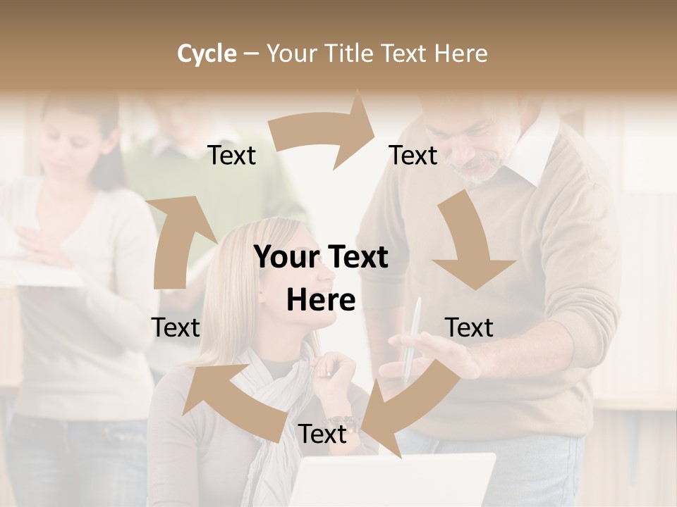 Jump Caucasian Couple PowerPoint Template