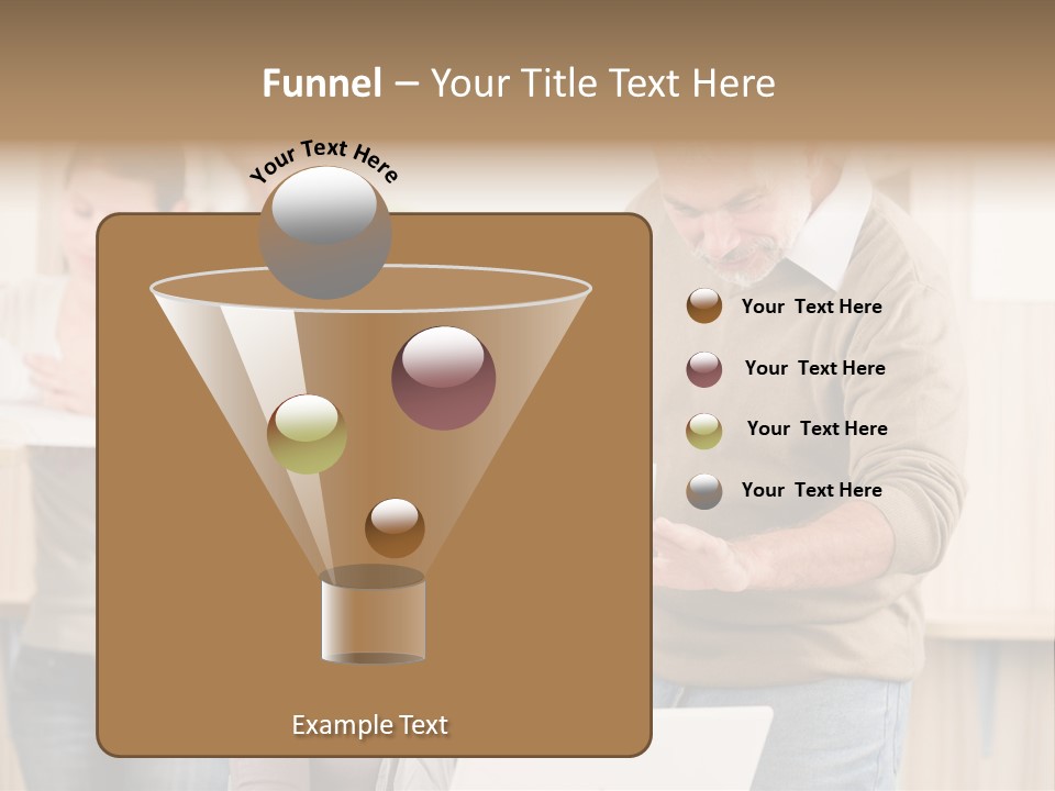 Jump Caucasian Couple PowerPoint Template