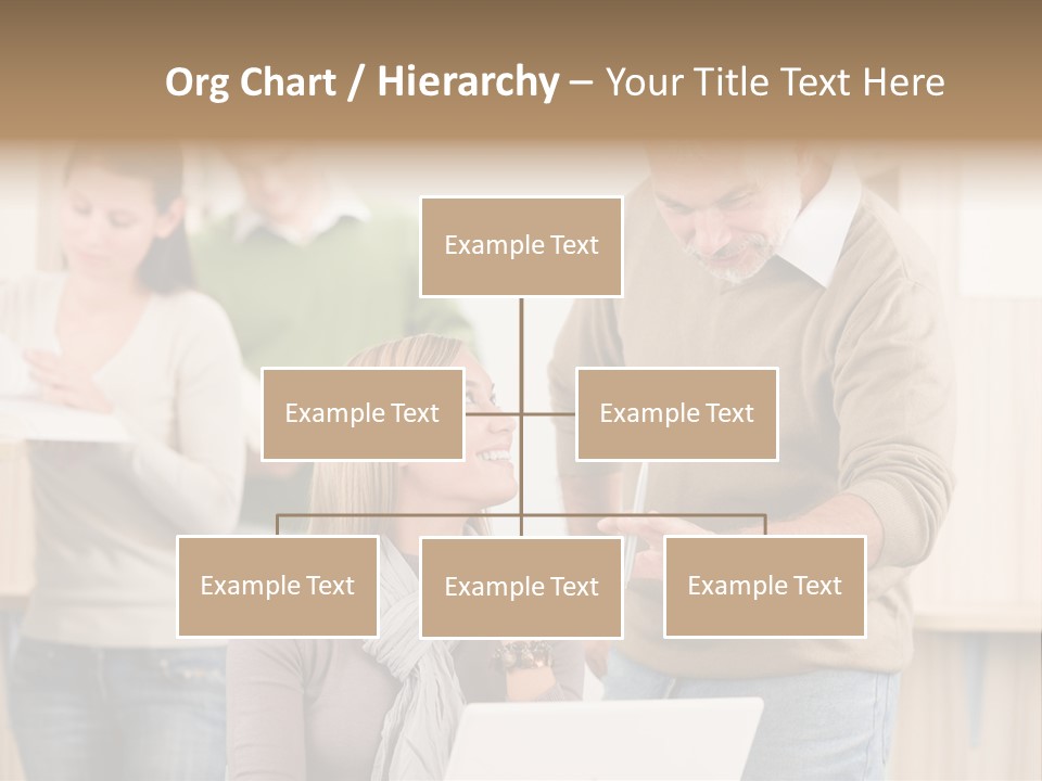 Jump Caucasian Couple PowerPoint Template