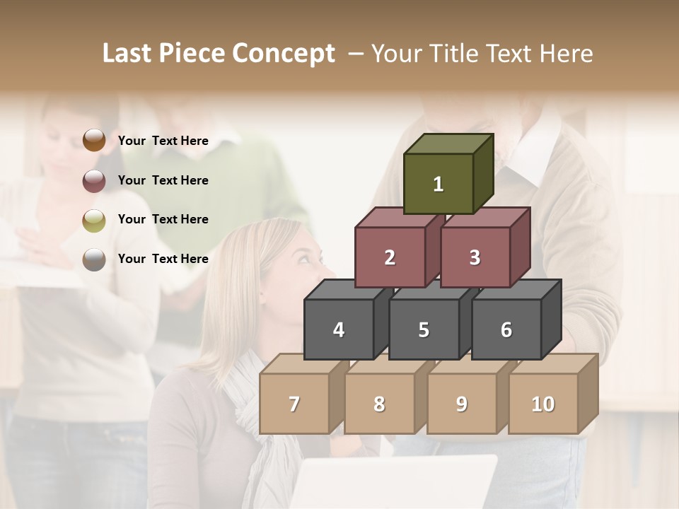 Jump Caucasian Couple PowerPoint Template