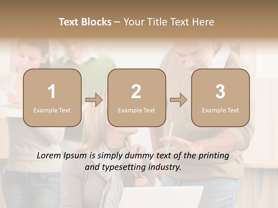 Jump Caucasian Couple PowerPoint Template