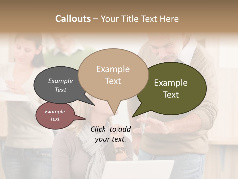 Jump Caucasian Couple PowerPoint Template