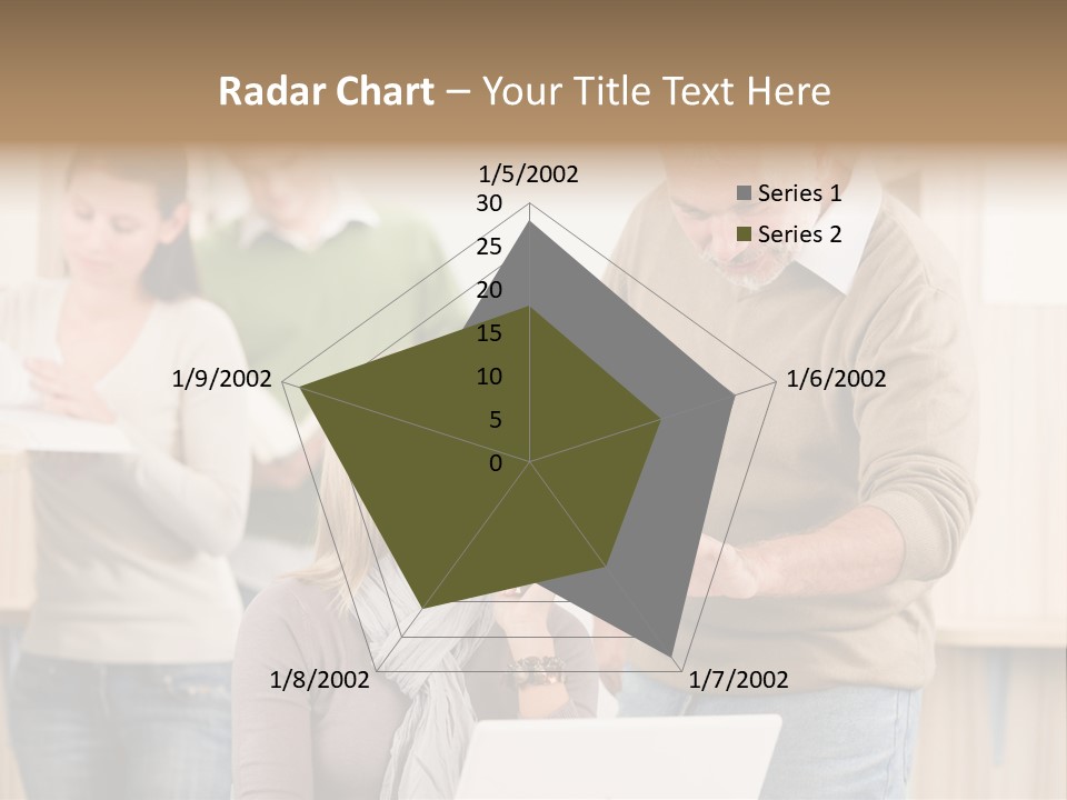 Jump Caucasian Couple PowerPoint Template