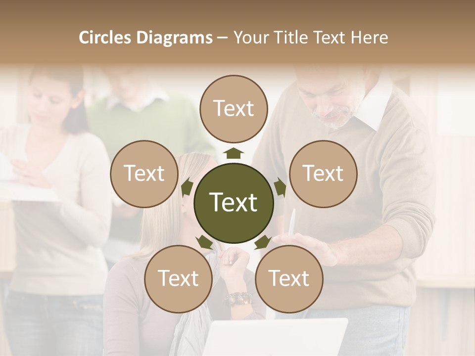 Jump Caucasian Couple PowerPoint Template