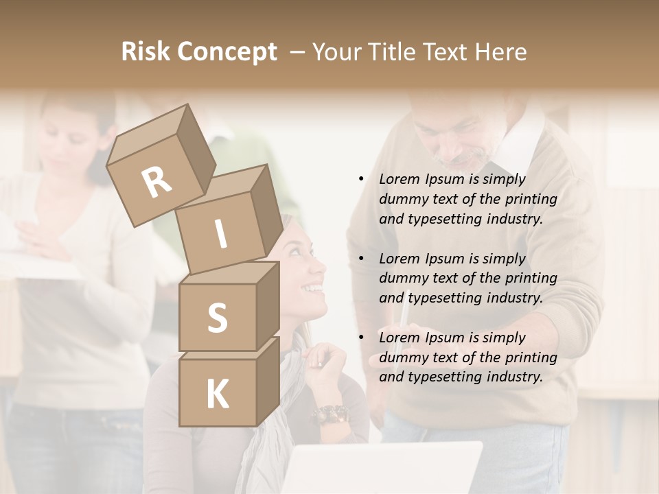 Jump Caucasian Couple PowerPoint Template