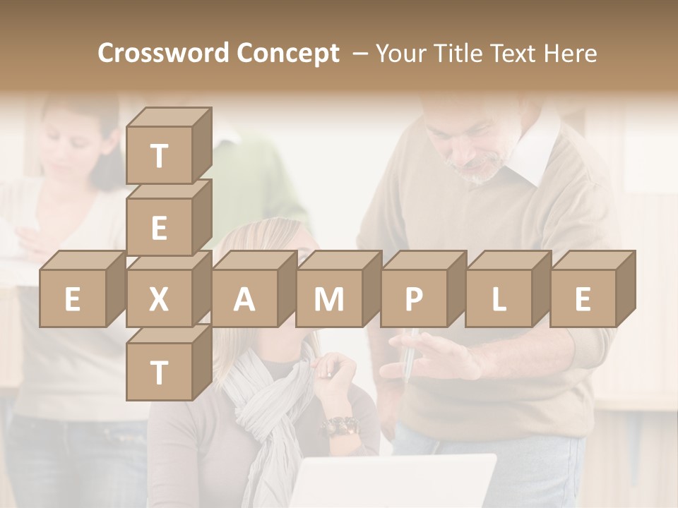 Jump Caucasian Couple PowerPoint Template