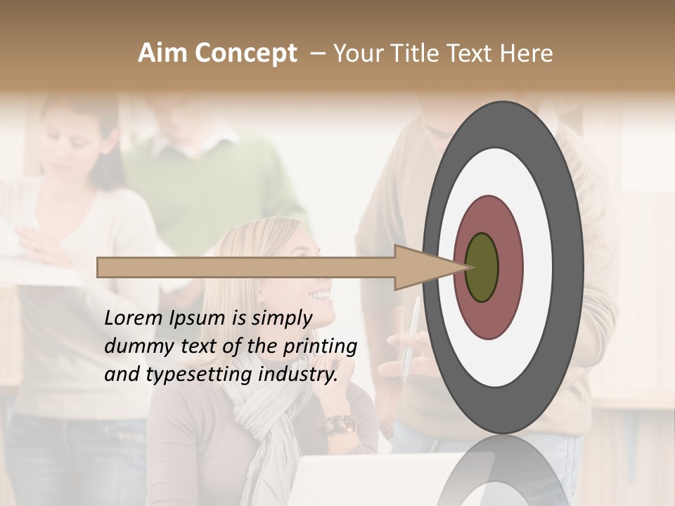 Jump Caucasian Couple PowerPoint Template