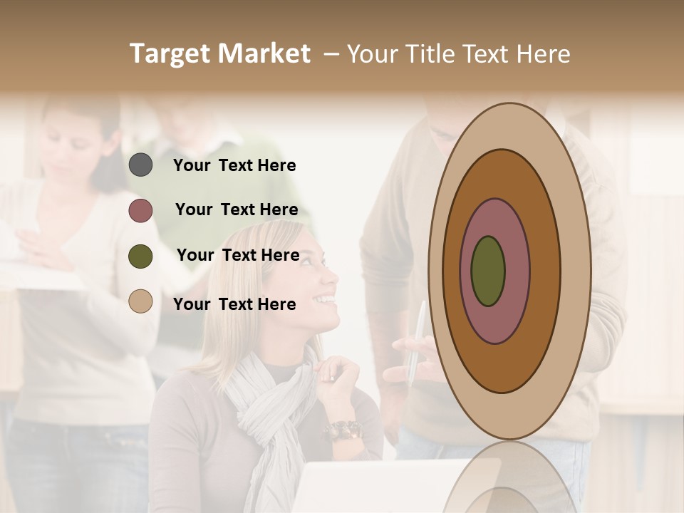 Jump Caucasian Couple PowerPoint Template