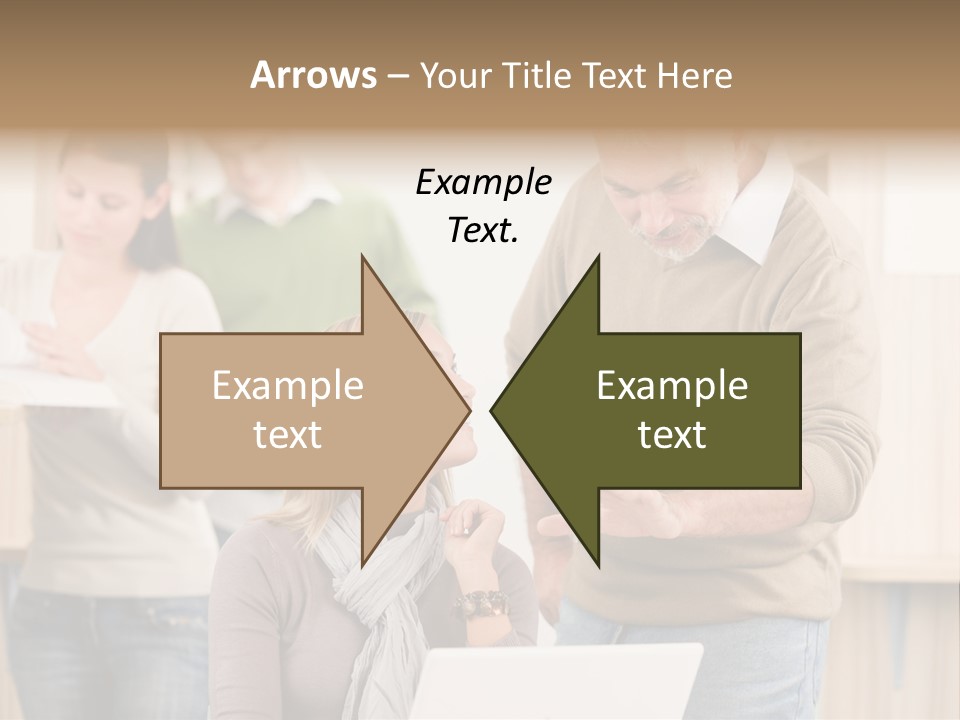 Jump Caucasian Couple PowerPoint Template