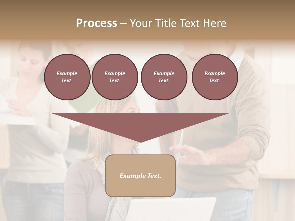 Jump Caucasian Couple PowerPoint Template