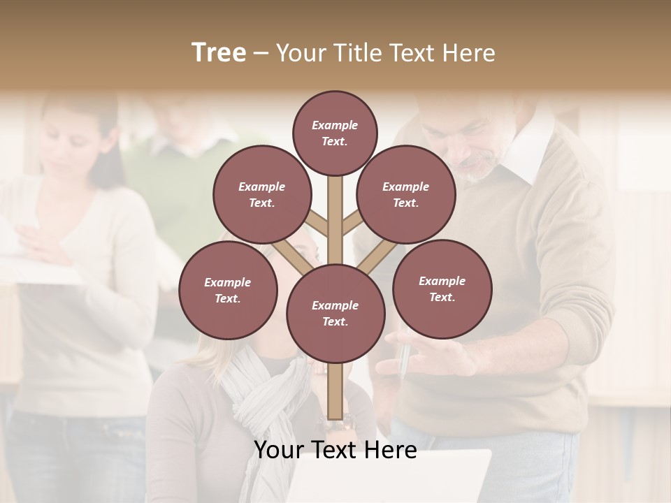 Jump Caucasian Couple PowerPoint Template