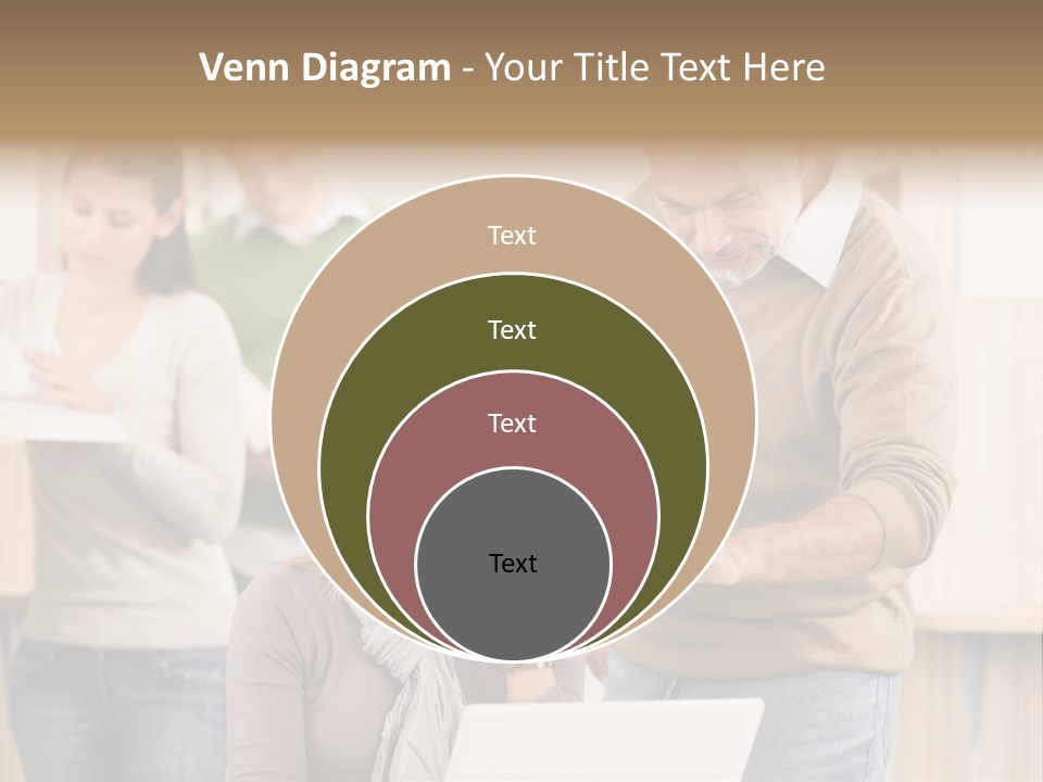 Jump Caucasian Couple PowerPoint Template