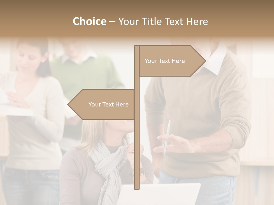 Jump Caucasian Couple PowerPoint Template