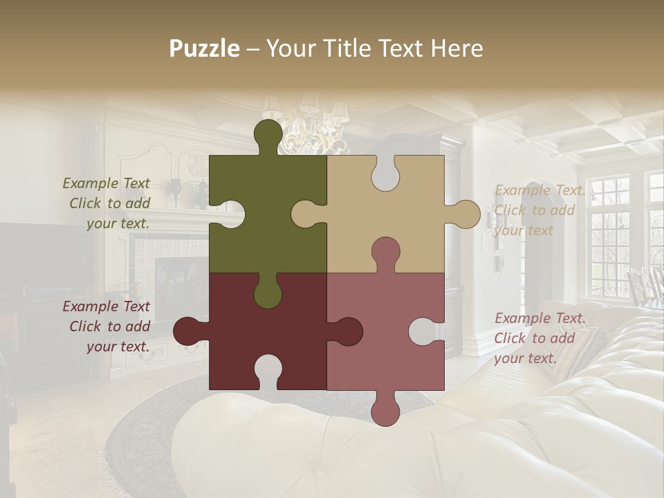 Fireplace Luxury Carpet PowerPoint Template