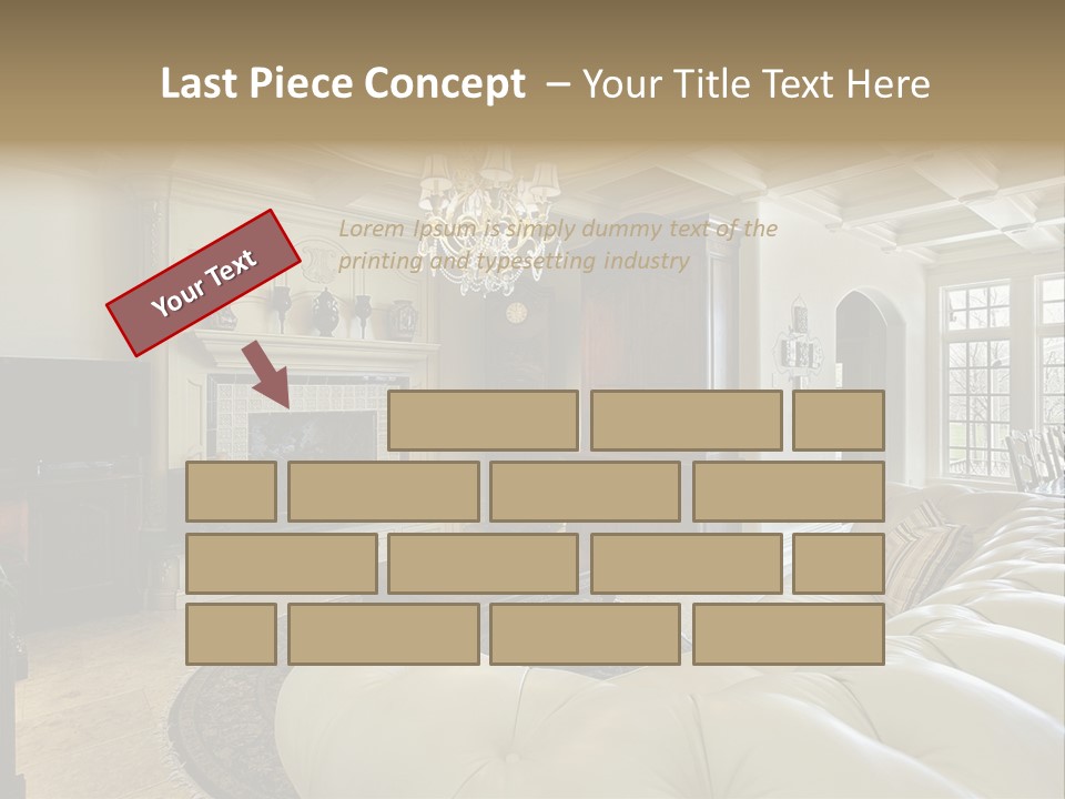 Fireplace Luxury Carpet PowerPoint Template