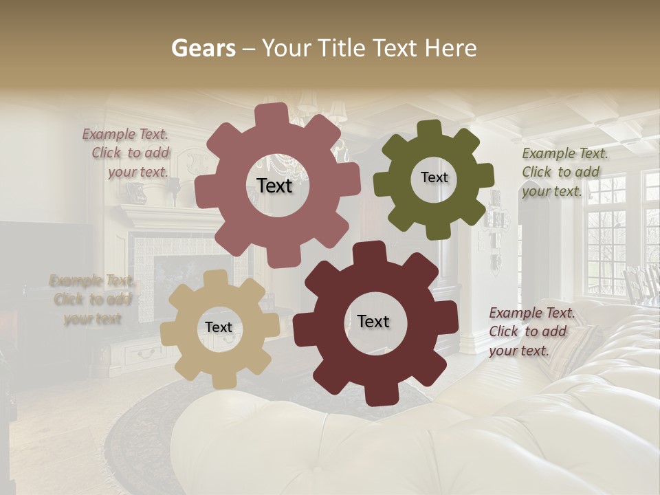 Fireplace Luxury Carpet PowerPoint Template