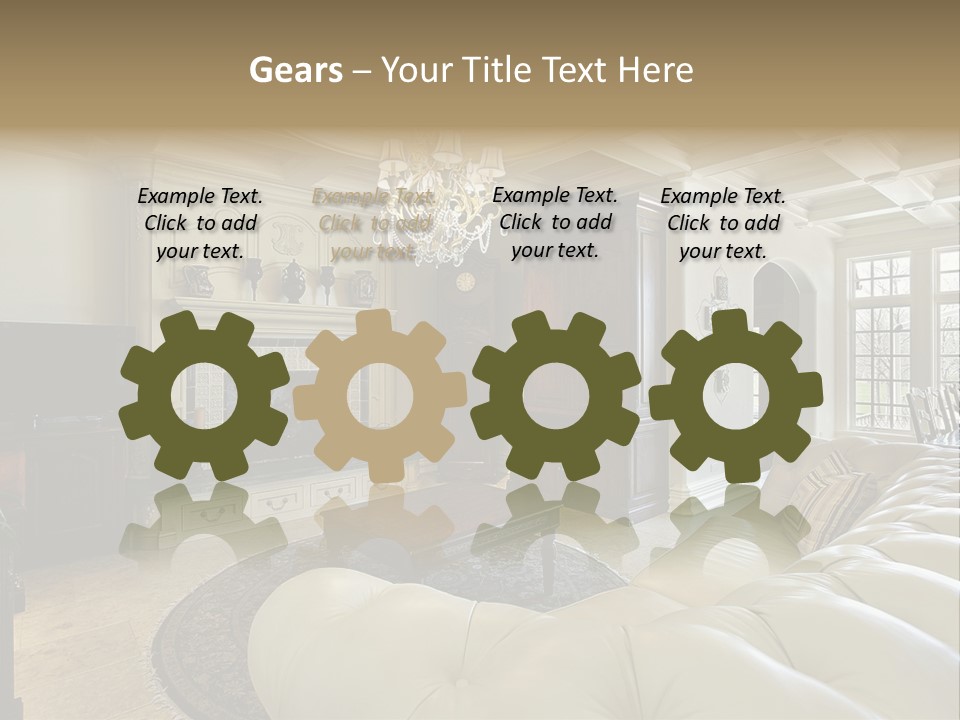 Fireplace Luxury Carpet PowerPoint Template