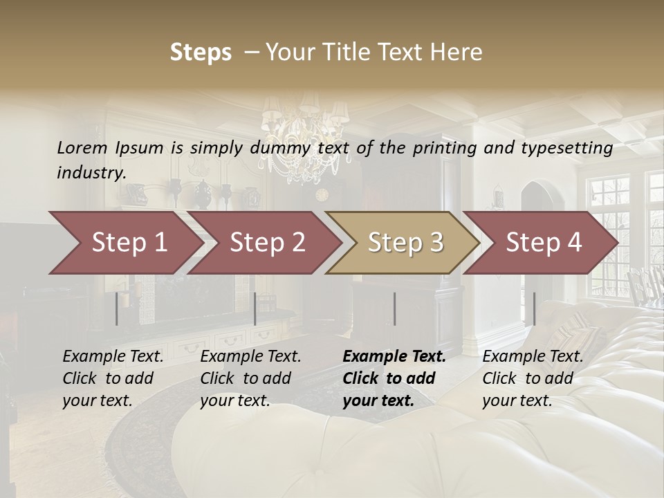 Fireplace Luxury Carpet PowerPoint Template