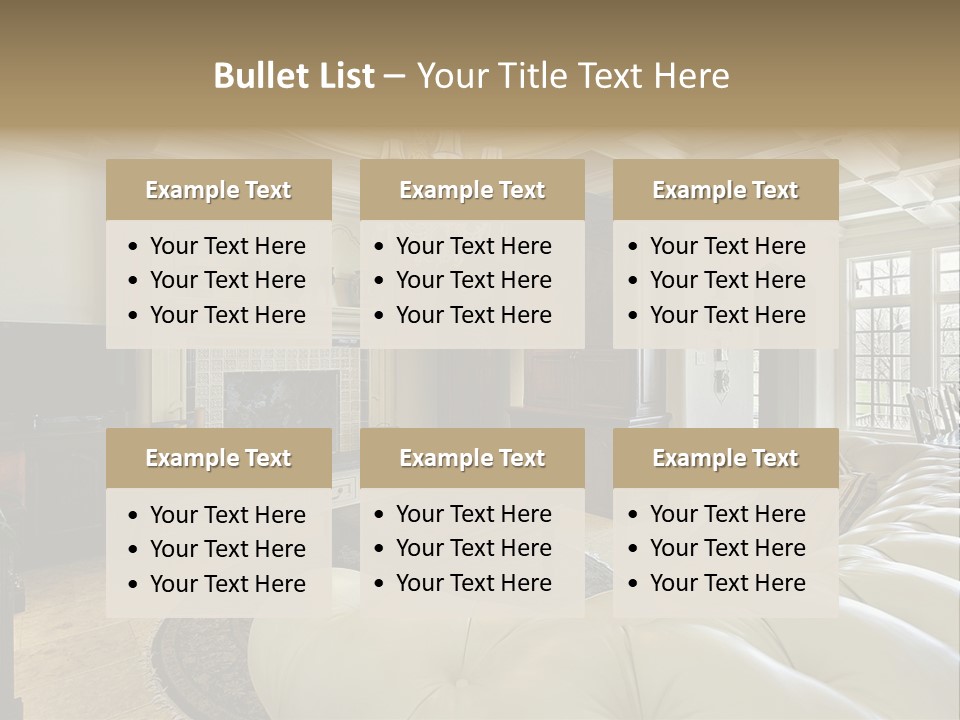 Fireplace Luxury Carpet PowerPoint Template